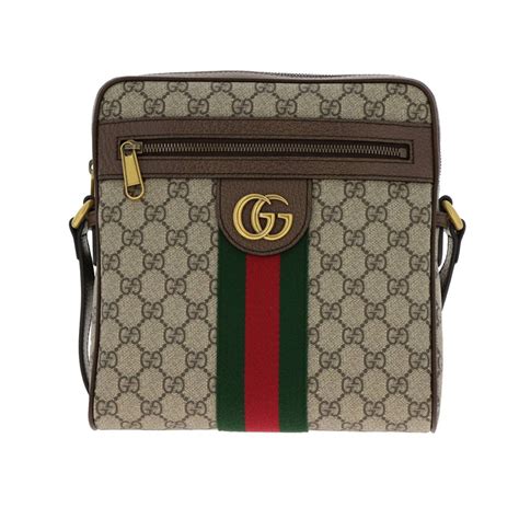 shoulder bag gucci mens bag|gucci satchel bag men's.